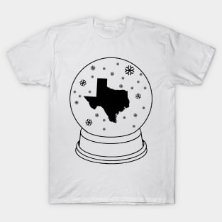 Texas in a Snowglobe Texas Winter 2021 Snovid T-Shirt